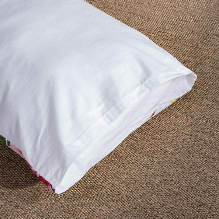 DaDa Bedding Romantic Roses Lovely Spring Pink Floral Fitted Bed Sheet w/ Pillow Cases (JHW879-Fitted) - GiFTiFY