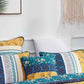 DaDa Bedding Set of 2 Bohemian Patchwork WildFlowers Floral Gardenia Throw Pillow Covers, 18" x 18" (JHW886)