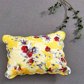 DaDa Bedding Sunshine Yellow Hummingbirds Floral Scalloped Pillow Sham 1-Piece (JHW-925) - GiFTiFY