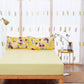 DaDa Bedding Sunshine Yellow Hummingbirds Floral Fitted & Flat Bed Sheets Set (JHW-925)