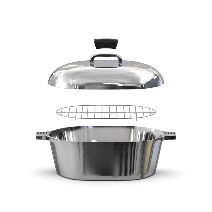 Oval Dutch Oven with Lid - 10 Quart (15 Inch) - GiFTiFY
