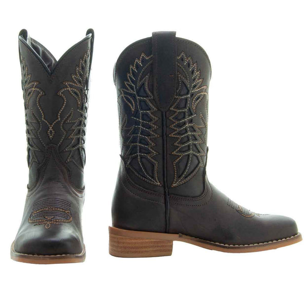 Kids' Brown Country Boots | Everyday Western Boots for Kids K3007RU - GiFTiFY