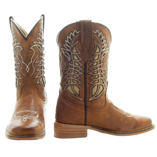 Kids' Tan Country Boots | Everyday Western Boots for Kids (K3007RU)