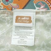 DaDalogy Bedding Bohemian Duvet Cover w/Pillow Cases - Reversible Coral Teal Floral Paisley Botanical Garden Party - Bright Vibrant Multi-Colorful Blue Salmon Pink Duvet Covers