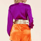 So Crazy In Love Purple and Orange Romper