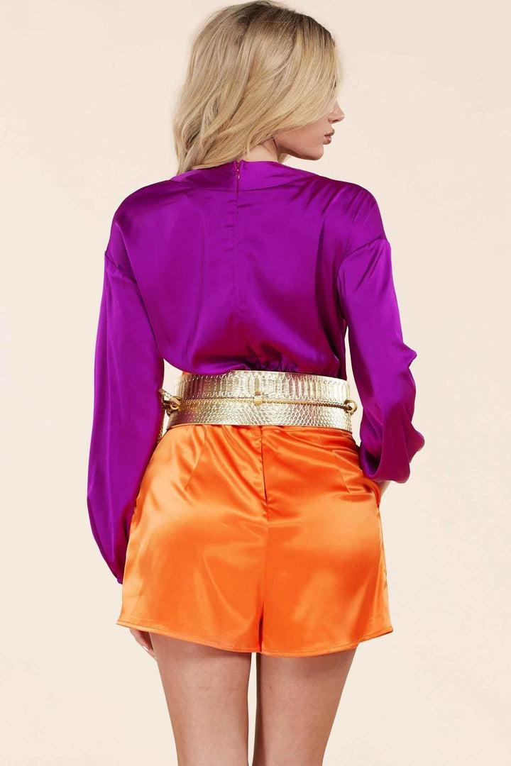 So Crazy In Love Purple and Orange Romper - GiFTiFY