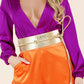 So Crazy In Love Purple and Orange Romper