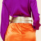 So Crazy In Love Purple and Orange Romper