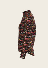  Bouquet on Black Ladies Button Shirt - GiFTiFY