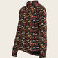  Bouquet on Black Ladies Button Shirt