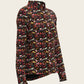 Bouquet on Black Ladies Button Shirt