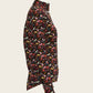  Bouquet on Black Ladies Button Shirt