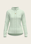 Stripes on Lime Ladies Button Shirt