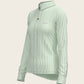 Stripes on Lime Ladies Button Shirt