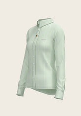 Stripes on Lime Ladies Button Shirt - GiFTiFY
