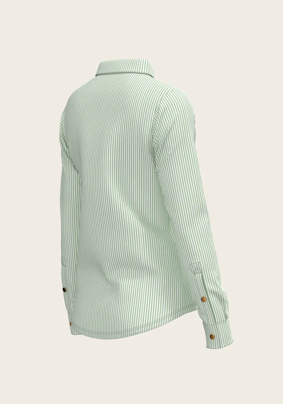 Stripes on Lime Ladies Button Shirt - GiFTiFY