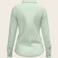 Stripes on Lime Ladies Button Shirt
