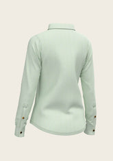 Stripes on Lime Ladies Button Shirt - GiFTiFY