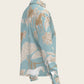  Island Horses on Sky Blue Loose Fitting Button Shirt