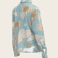  Island Horses on Sky Blue Loose Fitting Button Shirt