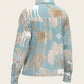  Island Horses on Sky Blue Loose Fitting Button Shirt