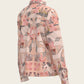  Maize on Peach Loose Fitting Button Shirt
