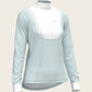  Stripes in Sky Blue Short Pleated Long Sleeve Show Shirt