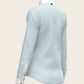  Stripes in Sky Blue Short Pleated Long Sleeve Show Shirt Espoir Equestrian