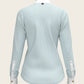  Stripes in Sky Blue Short Pleated Long Sleeve Show Shirt