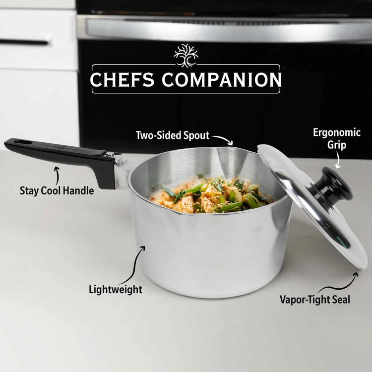 3 Quart Sauce Pan with Lid - GiFTiFY