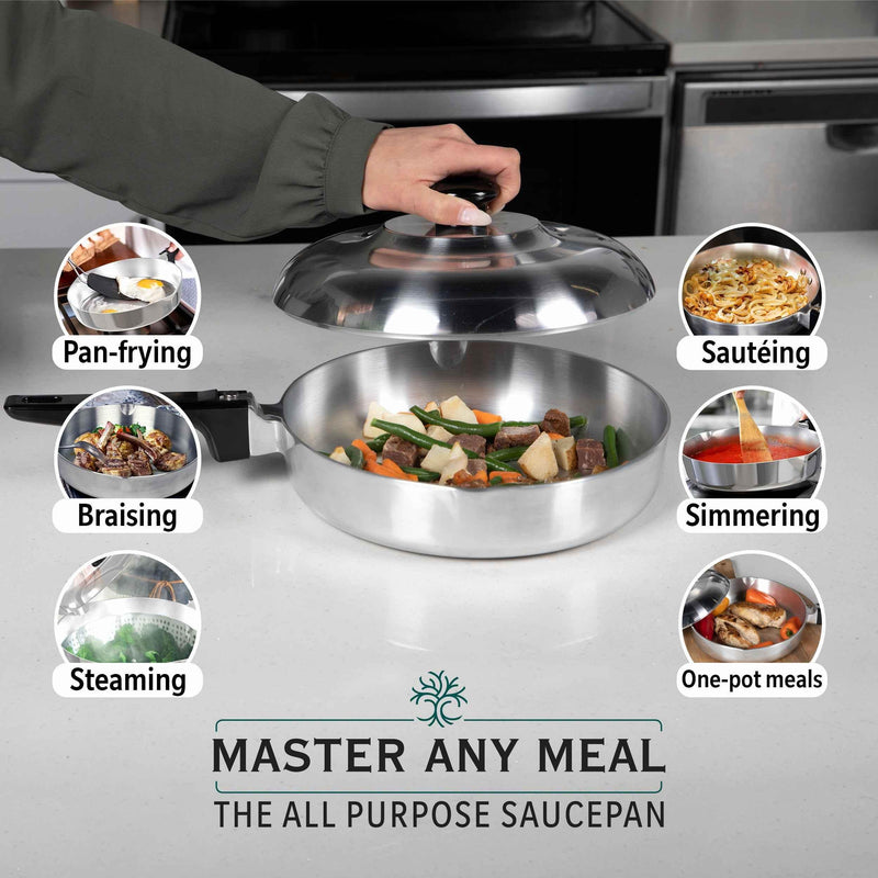 10 Inch Sauté Pan with Lid Home & Garden by MAGNAWARE