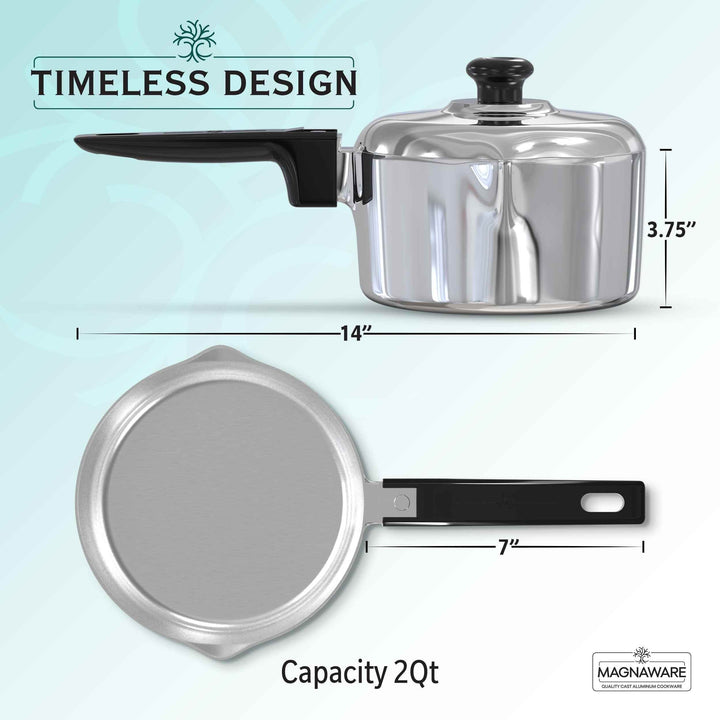 2 Quart Sauce Pan with Lid - GiFTiFY