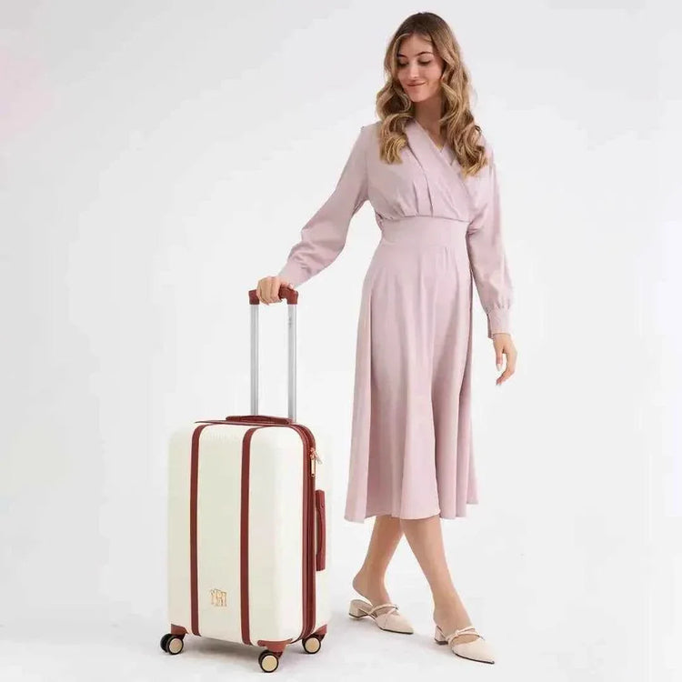 Mia 3 Piece Expandable Retro Luggage Set - GiFTiFY