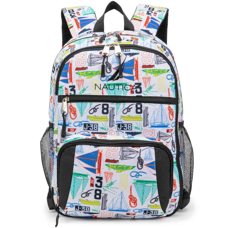 Kids Backpack for School | Sailboats | 16" Tall