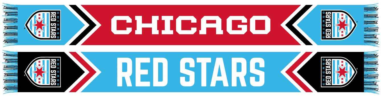 CHICAGO RED STARS SCARF- Chevrons (HD Knit)