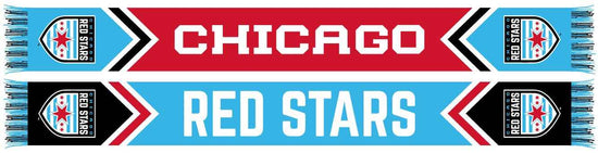CHICAGO RED STARS SCARF- Chevrons (HD Knit)