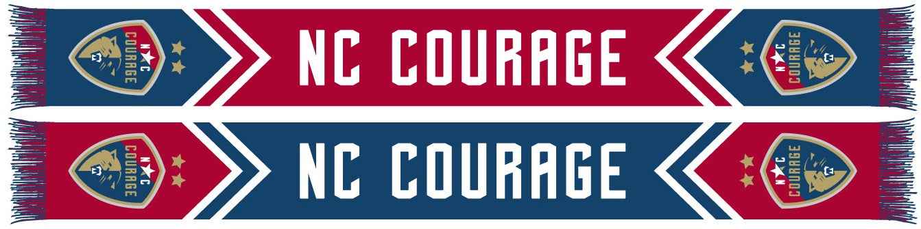 NORTH CAROLINA COURAGE SCARF- Chevron (HD Knit)