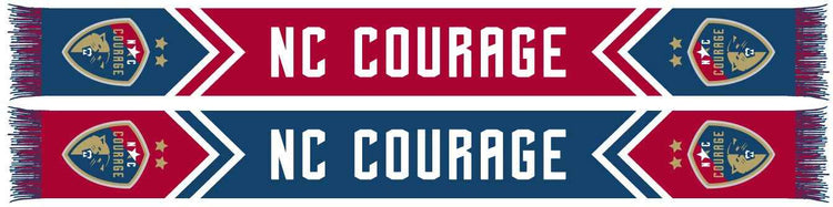 NORTH CAROLINA COURAGE SCARF- Chevron (HD Knit)
