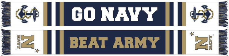 NAVY SCARF -  Go Navy Beat Army!