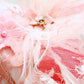 Unique Pet Feather Tutu Dog Lace Dress Princess Dress Pink Swan for Wedding Party Birthday Festival One Piece