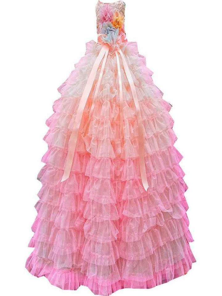 Pink Candy Bloom Gown For Dog - GiFTiFY