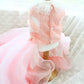 Luxury Dog Clothes Princess Pet Wedding Dress Pink Dog Gown