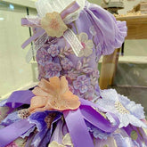 Elegant Floral Pet Dress | Luxury Dog Wedding Gown | Designer Pet Outfit - GiFTiFY