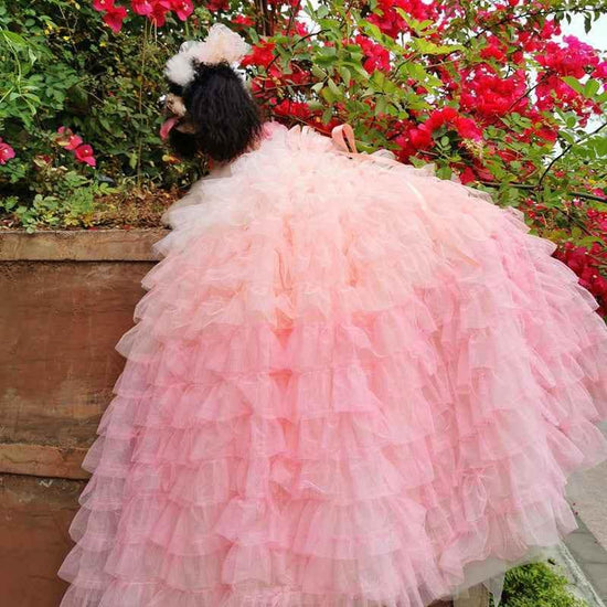 Pink Candy Bloom Gown For Dog - GiFTiFY