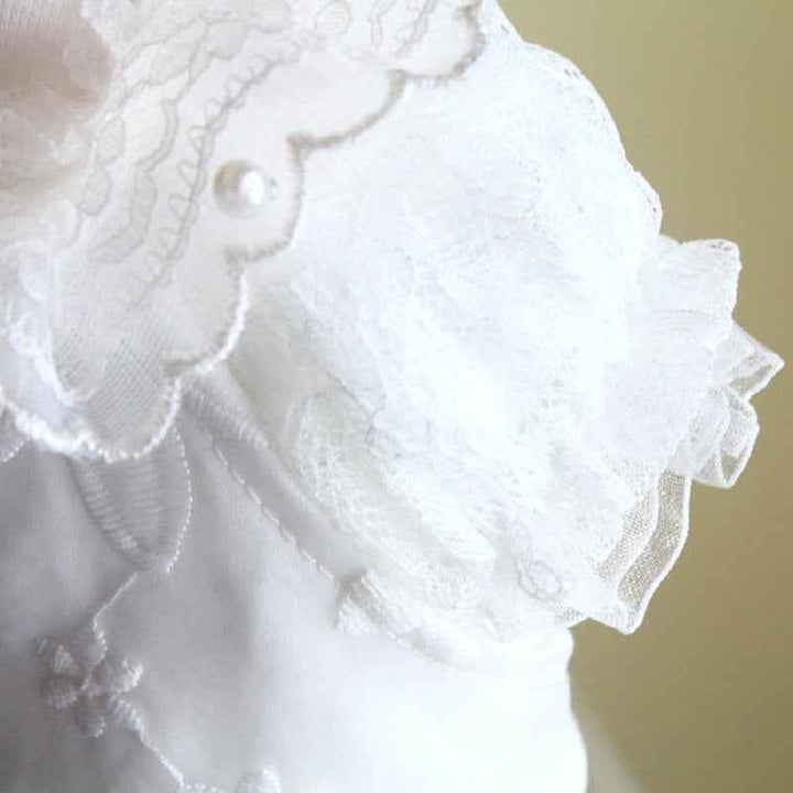 Handmade Luxury White Pet Wedding Dress Dogs Cats Bridal Gown - GiFTiFY