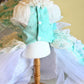 Handmade Luxury Dog Trailing Dress Pet Clinoline Weddings Gown
