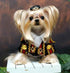 Handcrafted Royal Military Pet Suit Gold Trimmed Dog Outfit Jacket Suit Shirt Two-Piece Prince Uniform Badge - GiFTiFY