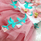 Handmade Dog Clothes Peony Pavilion Light Silk Embroidery Pet Dress