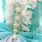 Handmade Luxury Dog Trailing Dress Pet Clinoline Weddings Gown