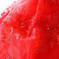 Handmade Luxury Pet Gown Red Lace Princess Dog Dress Weddings Special Occasions Photo Shoots Holiday Birthday